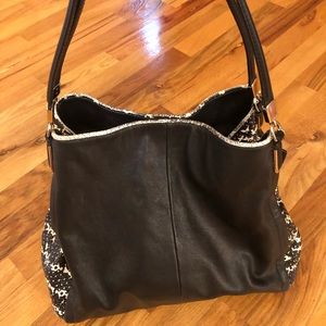 AUTHENTIC COACH PYTHON BAG Black & White